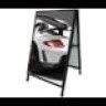 display|ad corflute insert a-board black frame, daciabb, corflute insert a-frames