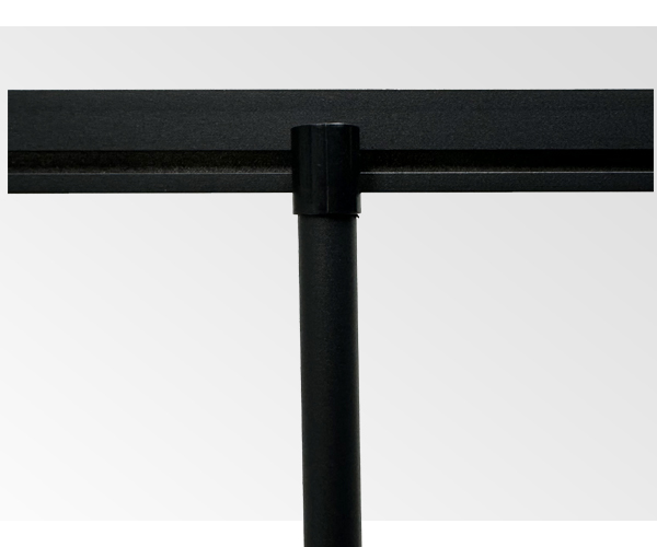 display|ad classic black retractable banner stand, dacb, economy roll ups