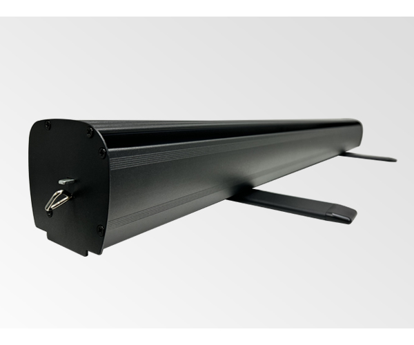 display|ad classic black retractable banner stand, dacb, economy roll ups