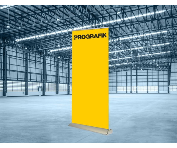 ProGrafik Retractable Banner Stand Edge Silver 850mm