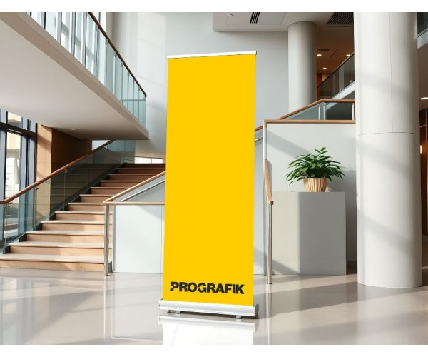 ProGrafik Retractable Banner Stand Lite Silver 850mm