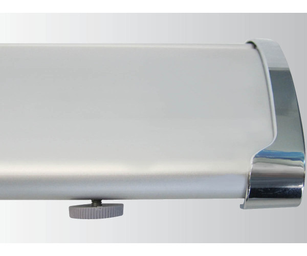 display|ad elite silver retractable banner stand, daes, premium roll ups