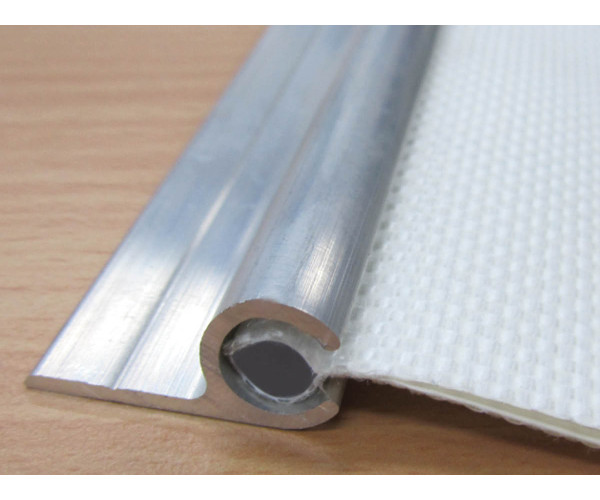 kedar edging 7.5mm - white, kde, aluminium track